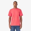 Camicia a maniche corte con tasca in tessuto pesante melange