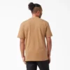 Camicia a maniche corte con tasca in tessuto pesante melange