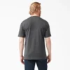 Camicia a maniche corte con tasca in tessuto pesante melange