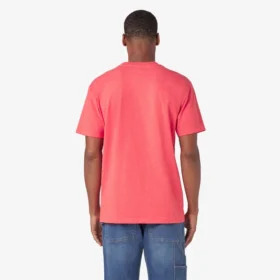 Camicia a maniche corte con tasca in tessuto pesante melange