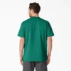 Camicia a maniche corte con tasca in tessuto pesante melange Camicia a maniche corte con tasca in tessuto pesante melange