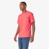 Camicia a maniche corte con tasca in tessuto pesante melange