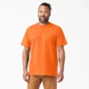 Camicia a maniche corte con taschino in tessuto pesante e colori fluo