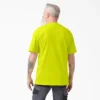 Camicia a maniche corte con taschino in tessuto pesante e colori fluo
