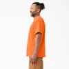 Camicia a maniche corte con taschino in tessuto pesante e colori fluo