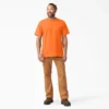 Camicia a maniche corte con taschino in tessuto pesante e colori fluo