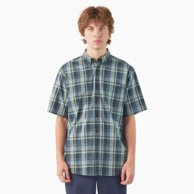 Camicia a maniche corte in tessuto