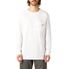 Camicia a maniche lunghe con tasca e effetto rinfrescante
