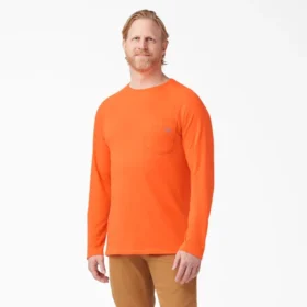 Camicia a maniche lunghe con tasca e effetto rinfrescante