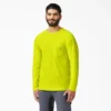 Camicia a maniche lunghe con tasca e effetto rinfrescante Camicia a maniche lunghe con tasca e effetto rinfrescante