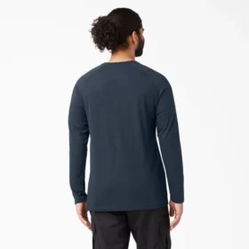 Camicia a maniche lunghe con tasca e effetto rinfrescante