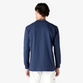 Camicia a maniche lunghe con taschino e logo