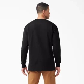 Camicia a maniche lunghe con taschino e logo