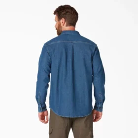 Camicia a maniche lunghe in denim Flex