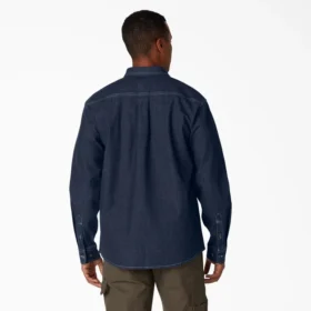 Camicia a maniche lunghe in denim Flex