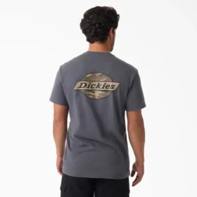Camicia a pantaloncini con logo mimetico