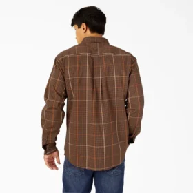 Camicia a quadri a maniche lunghe Flex dalla vestibilità comoda