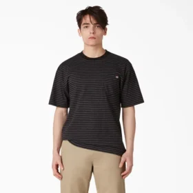 Camicia a righe con taschino, vestibilità regolare