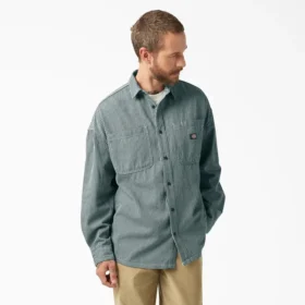 Camicia abbottonata a righe Hickory