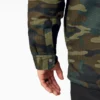 Camicia con cappuccio in tela di cotone idrorepellente