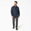 Camicia con cappuccio in tela di cotone idrorepellente