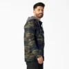 Camicia con cappuccio in tela di cotone idrorepellente