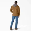 Camicia con cappuccio in tela di cotone idrorepellente