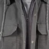 Camicia con cappuccio in tela di cotone idrorepellente