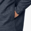 Camicia con cappuccio in tela di cotone idrorepellente