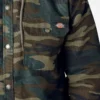 Camicia con cappuccio in tela di cotone idrorepellente