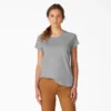 Camicia da donna a maniche corte con tasca e effetto rinfrescante Camicia da donna a maniche corte con tasca e effetto rinfrescante
