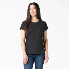 Camicia da donna a maniche corte con tasca e effetto rinfrescante
