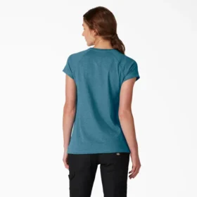 Camicia da donna a maniche corte con tasca e effetto rinfrescante