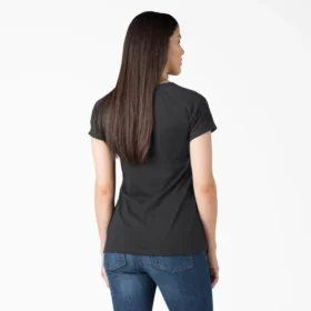 Camicia da donna a maniche corte con tasca e effetto rinfrescante