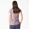 Camicia da donna a maniche corte con tasca e effetto rinfrescante Camicia da donna a maniche corte con tasca e effetto rinfrescante