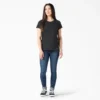Camicia da donna a maniche corte con tasca e effetto rinfrescante Camicia da donna a maniche corte con tasca e effetto rinfrescante