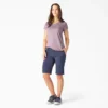 Camicia da donna a maniche corte con tasca e effetto rinfrescante Camicia da donna a maniche corte con tasca e effetto rinfrescante