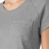 Camicia da donna a maniche corte con tasca e effetto rinfrescante Camicia da donna a maniche corte con tasca e effetto rinfrescante