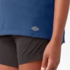 Camicia da donna a maniche corte con tasca e effetto rinfrescante Camicia da donna a maniche corte con tasca e effetto rinfrescante