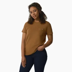 Camicia da donna a maniche corte con taschino