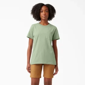 Camicia da donna a maniche corte con taschino