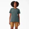 Camicia da donna a maniche corte con taschino Camicia da donna a maniche corte con taschino