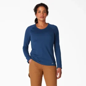 Camicia da donna a maniche lunghe con tasca e effetto rinfrescante