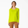 Camicia da donna a maniche lunghe con tasca e effetto rinfrescante Camicia da donna a maniche lunghe con tasca e effetto rinfrescante
