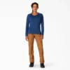 Camicia da donna a maniche lunghe con tasca e effetto rinfrescante Camicia da donna a maniche lunghe con tasca e effetto rinfrescante