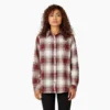 Camicia da donna in flanella a quadri a maniche lunghe Camicia da donna in flanella a quadri a maniche lunghe