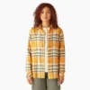 Camicia da donna in flanella a quadri a maniche lunghe Camicia da donna in flanella a quadri a maniche lunghe