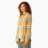 Camicia da donna in flanella a quadri a maniche lunghe Camicia da donna in flanella a quadri a maniche lunghe