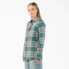 Camicia da donna in flanella a quadri a maniche lunghe Camicia da donna in flanella a quadri a maniche lunghe