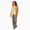 Camicia da donna in flanella a quadri a maniche lunghe Camicia da donna in flanella a quadri a maniche lunghe